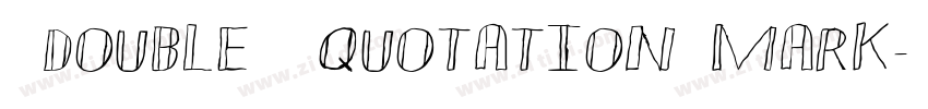 (double) quotation mark字体转换